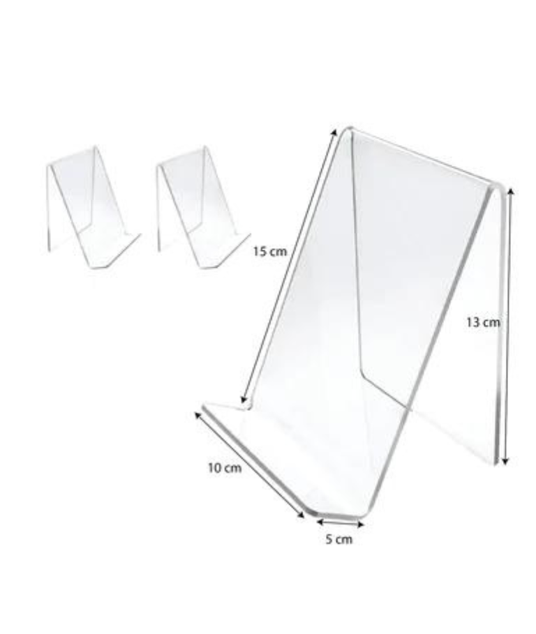 L shape Acrylic A5 Sign Holder horizontal Sandhai print shop